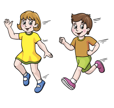 дети бегут